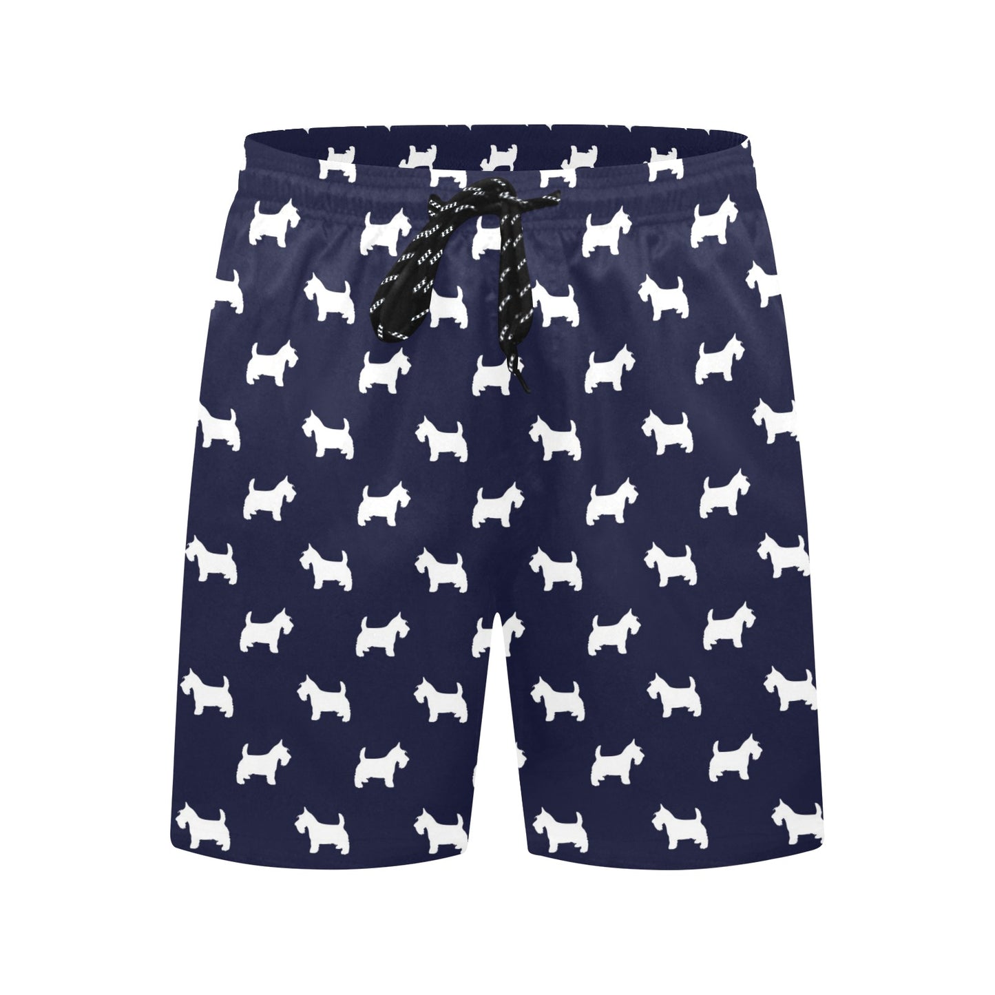 Scottish Terriers Print Design LKS3019 Men's Swim Trunks Beach Shorts