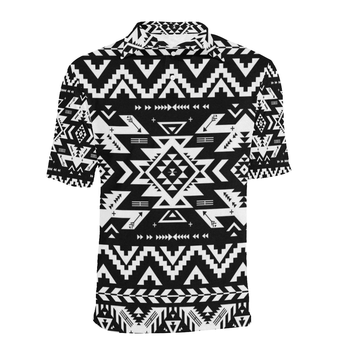 Tribal indians native aztec Men Polo Shirt