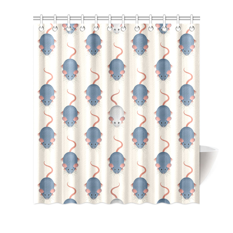 Rat Pattern Print Design 03 Shower Curtain