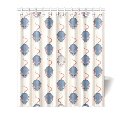 Rat Pattern Print Design 03 Shower Curtain