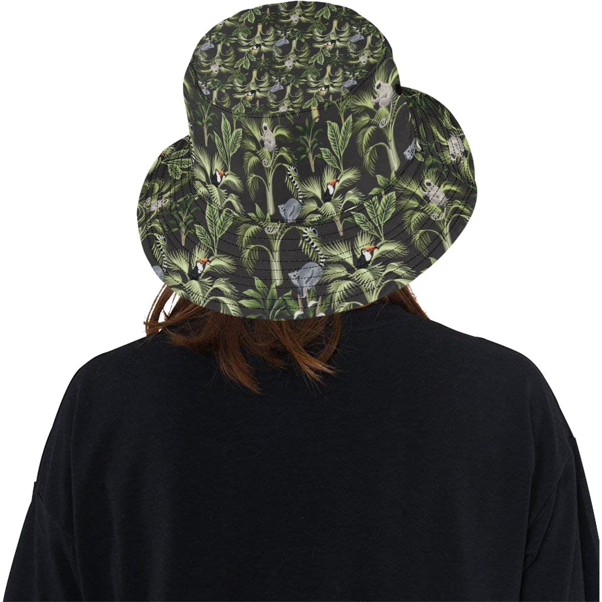 Rainforest Pattern Print Design RF05 Unisex Bucket Hat