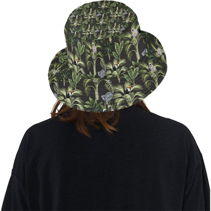 Rainforest Pattern Print Design RF05 Unisex Bucket Hat