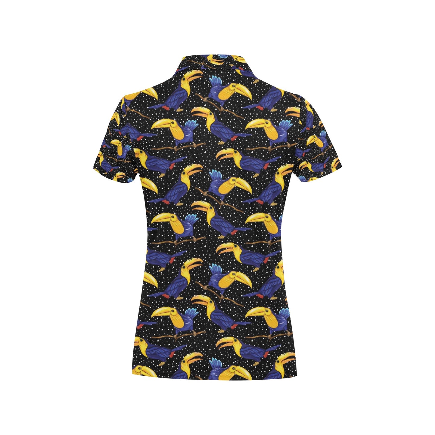 Toucan Print Design LKS307 Women's Polo Shirt