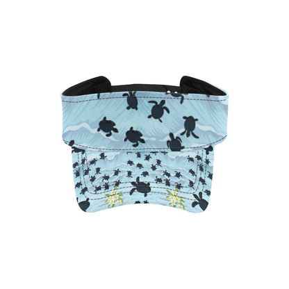 Sea Turtle Pattern Print Design T011 Unisex Sun Visor