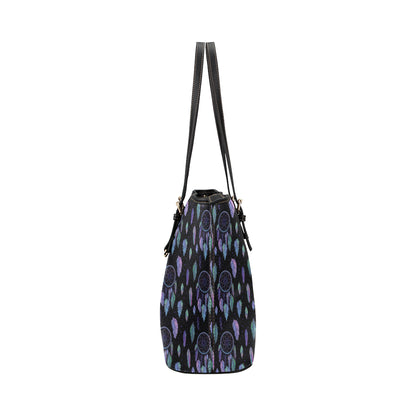 Dream Catcher Tribal Design Leather Tote Bag