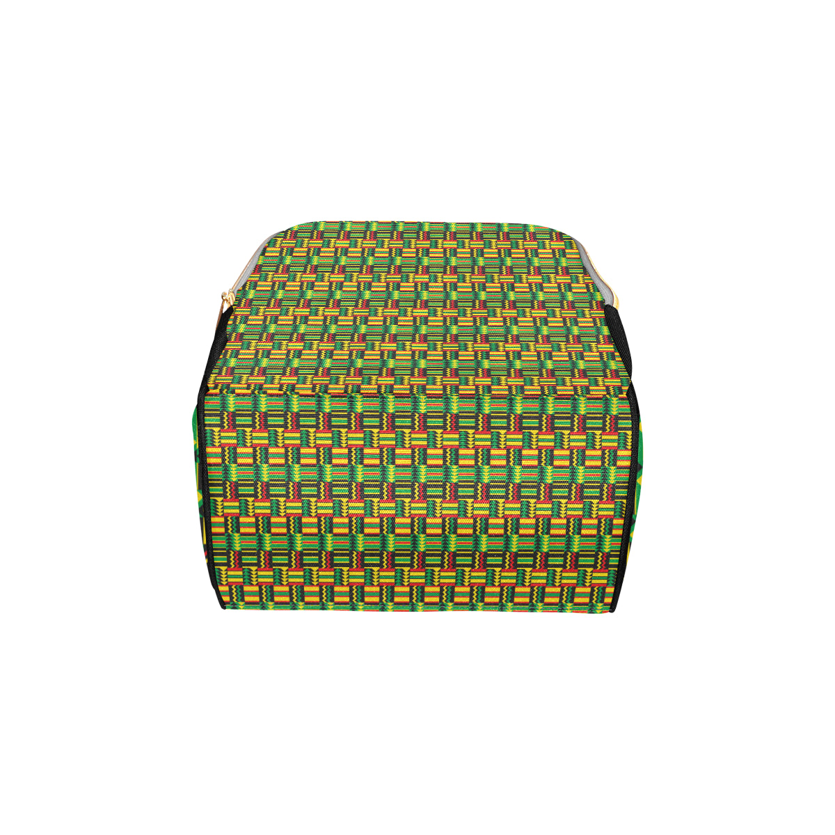 African Zip Zag Print Pattern Diaper Bag Backpack