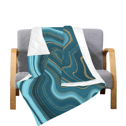 Liquid Pattern Print Design 04 Premium Quilt