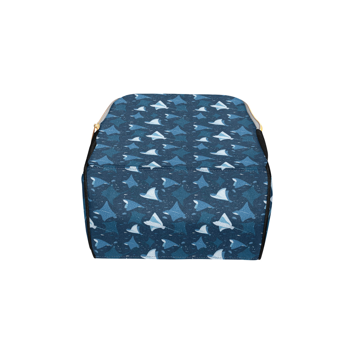 Manta Ray Pattern Print Design 02 Diaper Bag Backpack