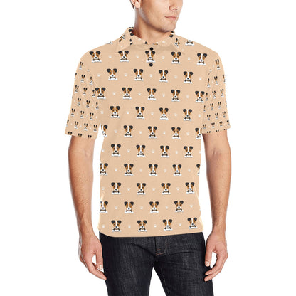 Russell Terriers Print Design LKS3011 Men Polo Shirt