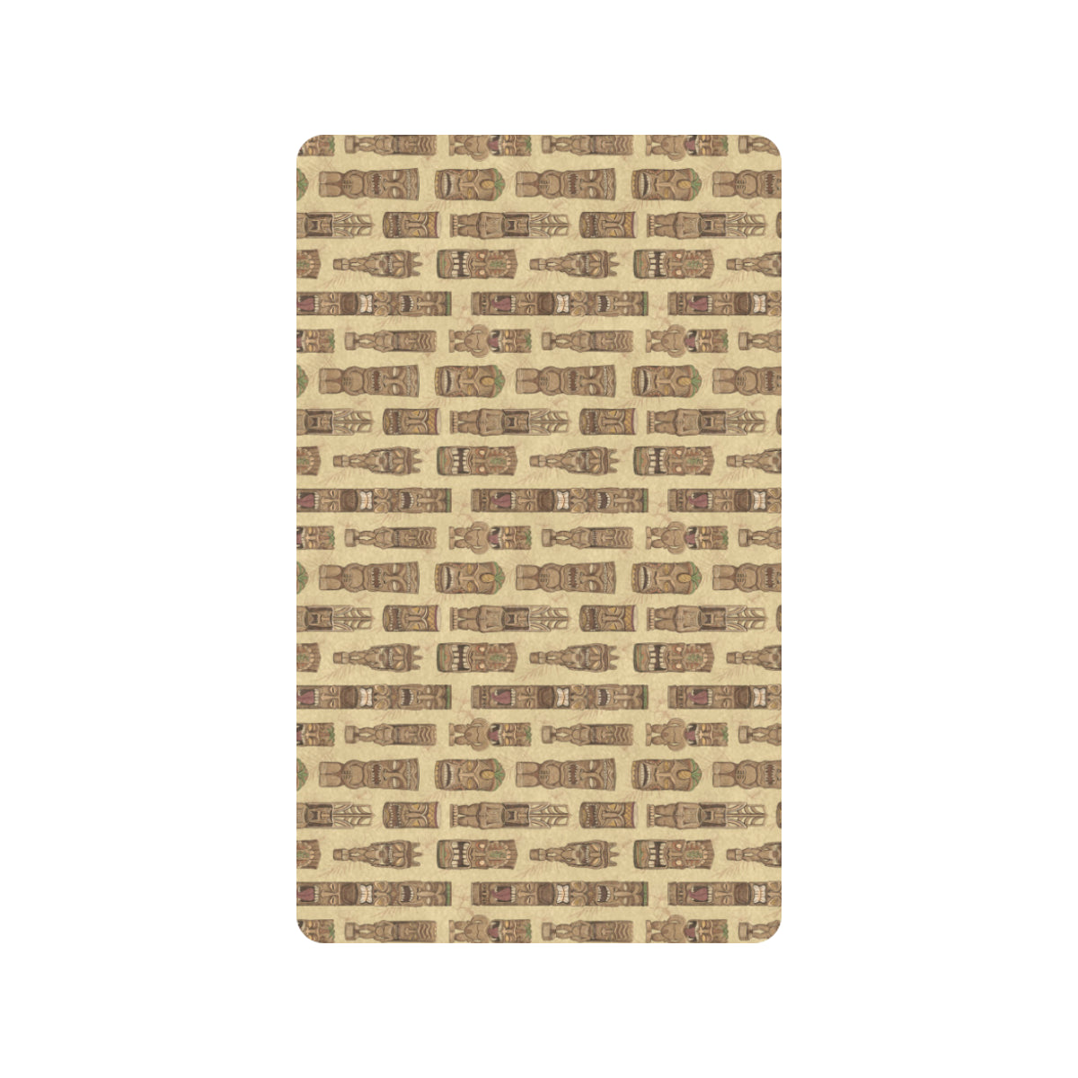 Totem Tiki Style Themed Design Rubber Doormat