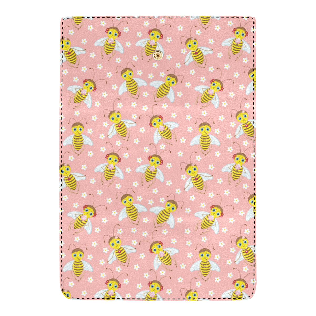 Bee Pattern Print Design BEE07 Women's Trifold Wallet