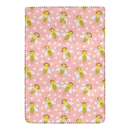 Bee Pattern Print Design BEE07 Women's Trifold Wallet