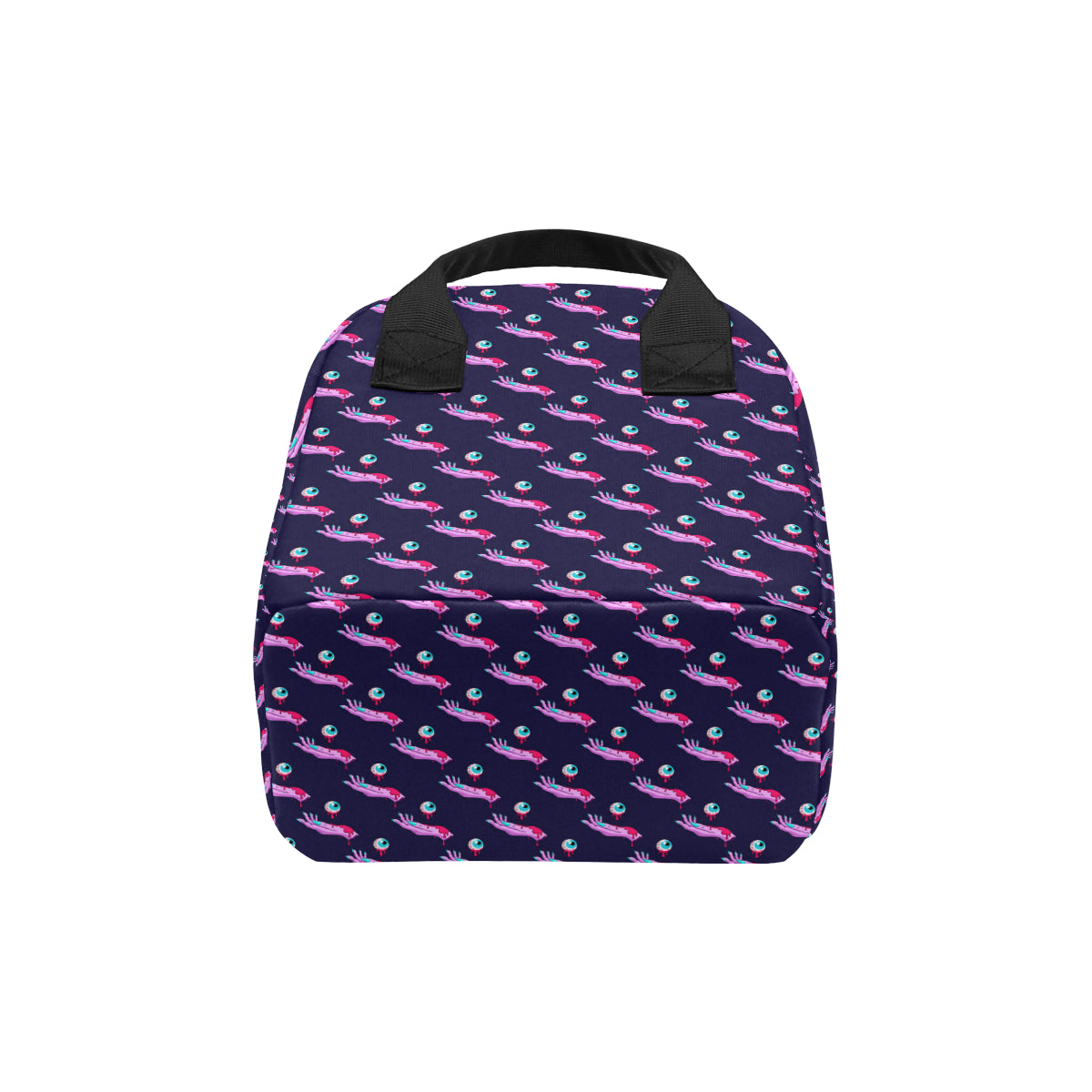 Zombie Pink Hand Design Pattern Print Insulated Lunch Bag
