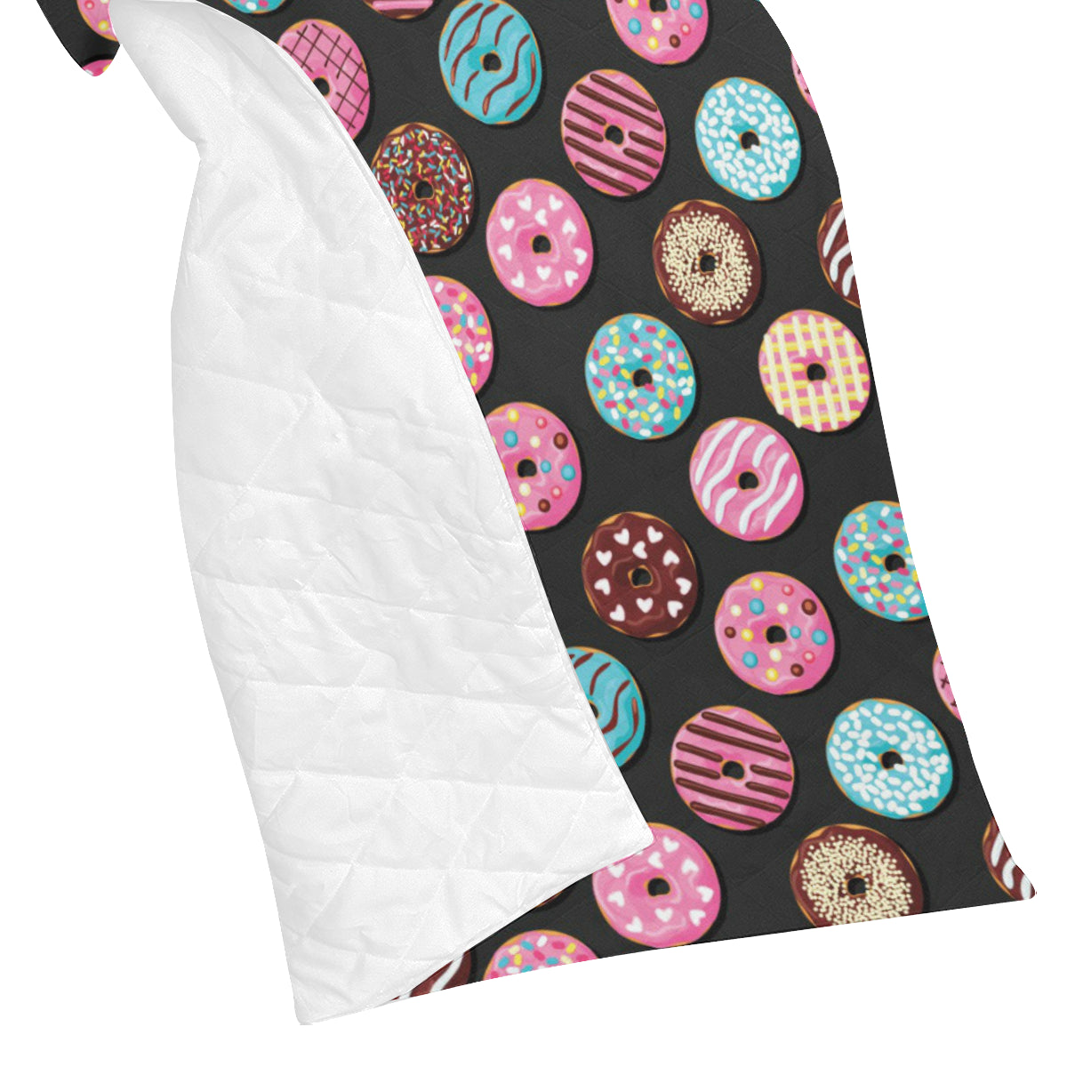 Donut Pattern Print Design DN02 Premium Quilt