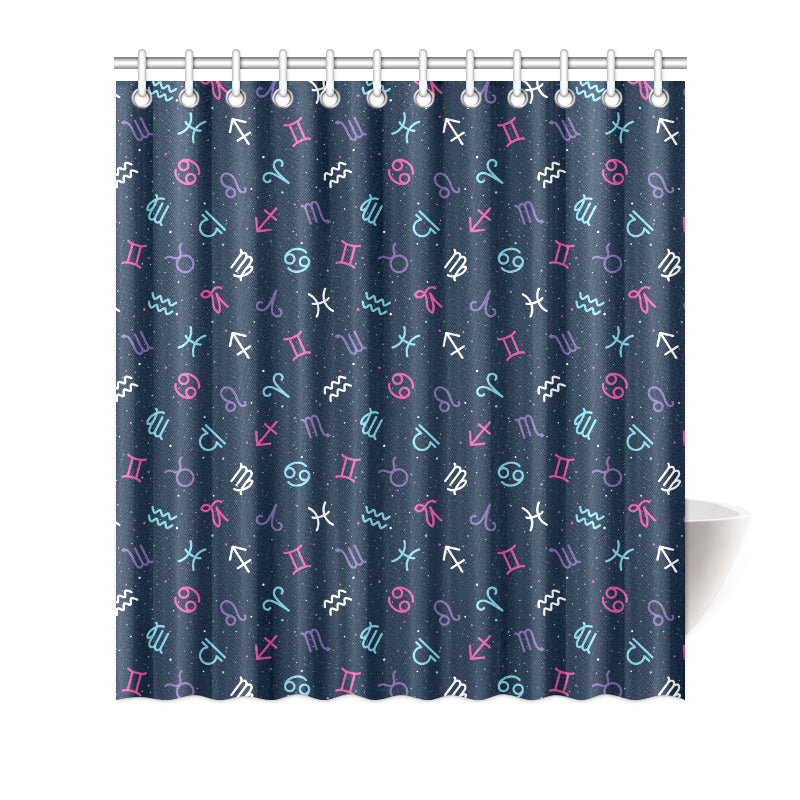 Constellation Pattern Print Design 04 Shower Curtain