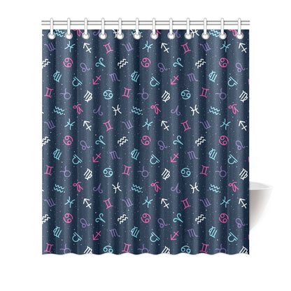 Constellation Pattern Print Design 04 Shower Curtain