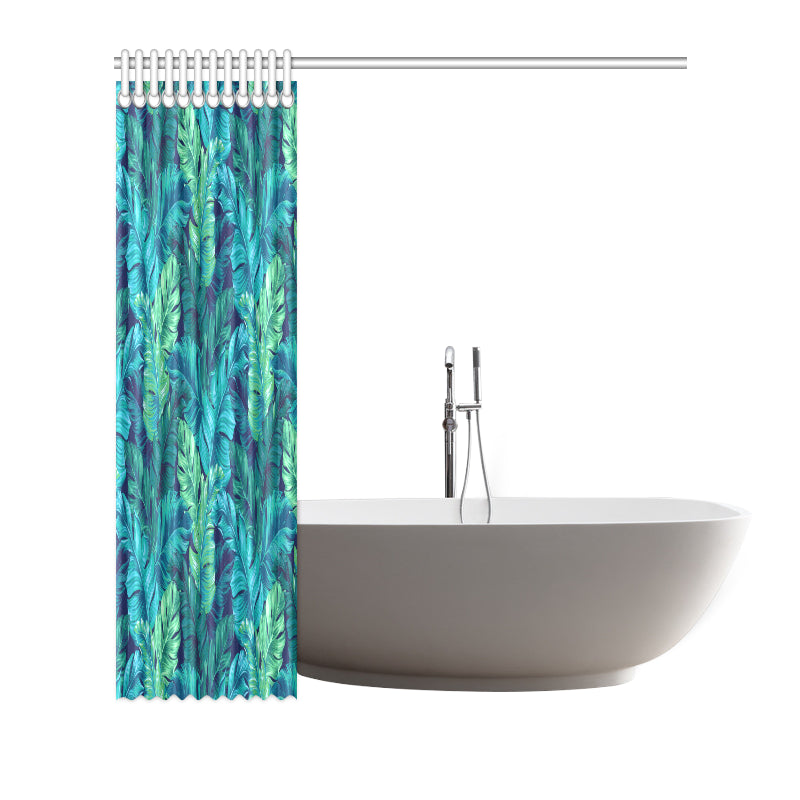 Banana Leaf Pattern Print Design BL05 Shower Curtain