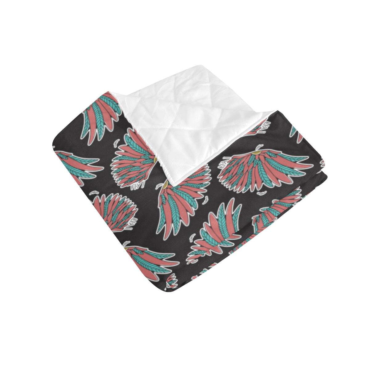 Angel Wings Pattern Print Design 05 Premium Quilt