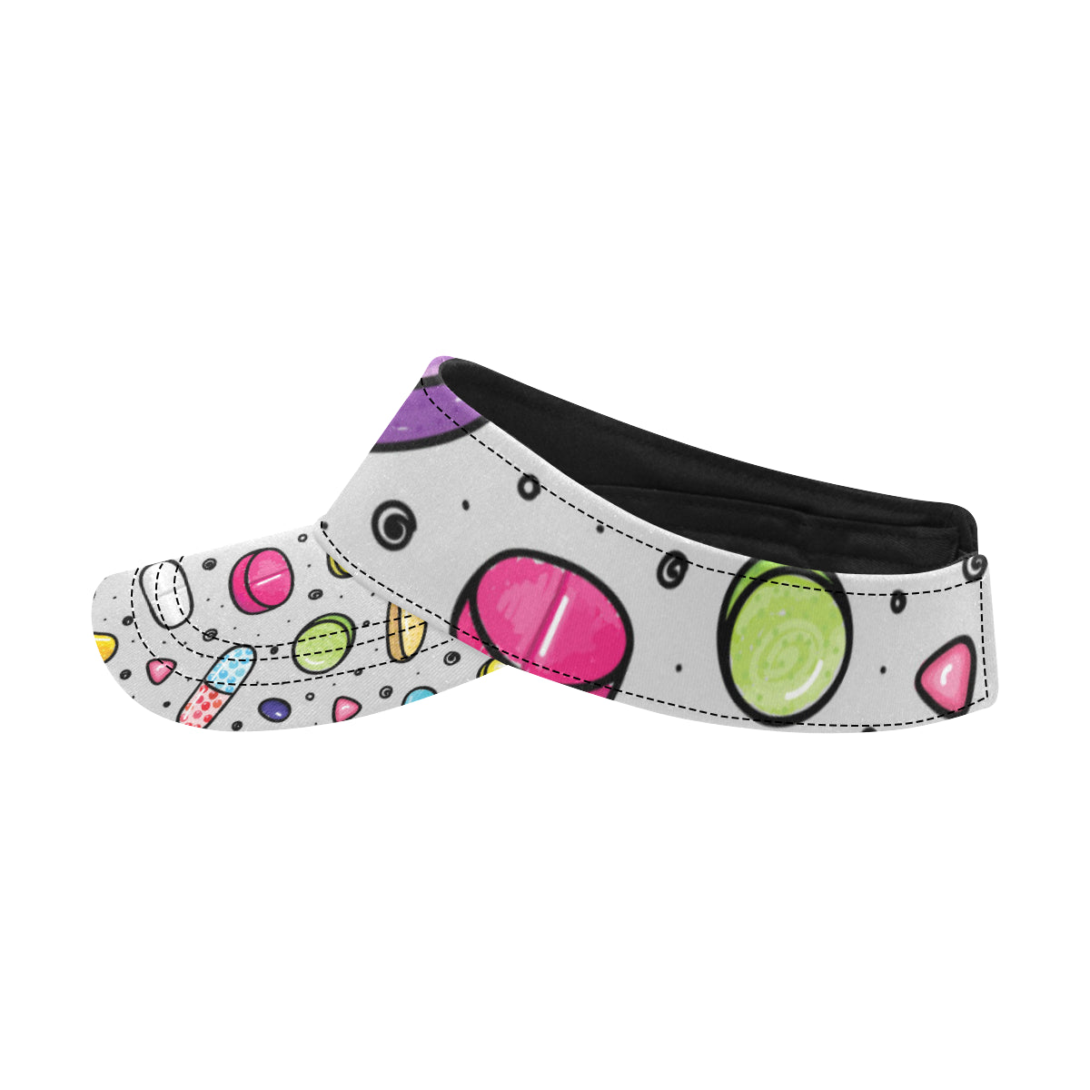 Pill Pattern Print Design A04 Unisex Sun Visor