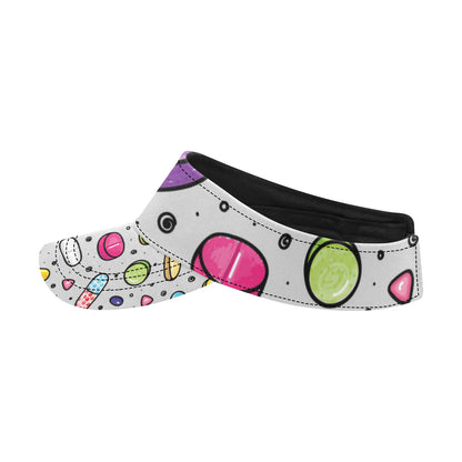 Pill Pattern Print Design A04 Unisex Sun Visor