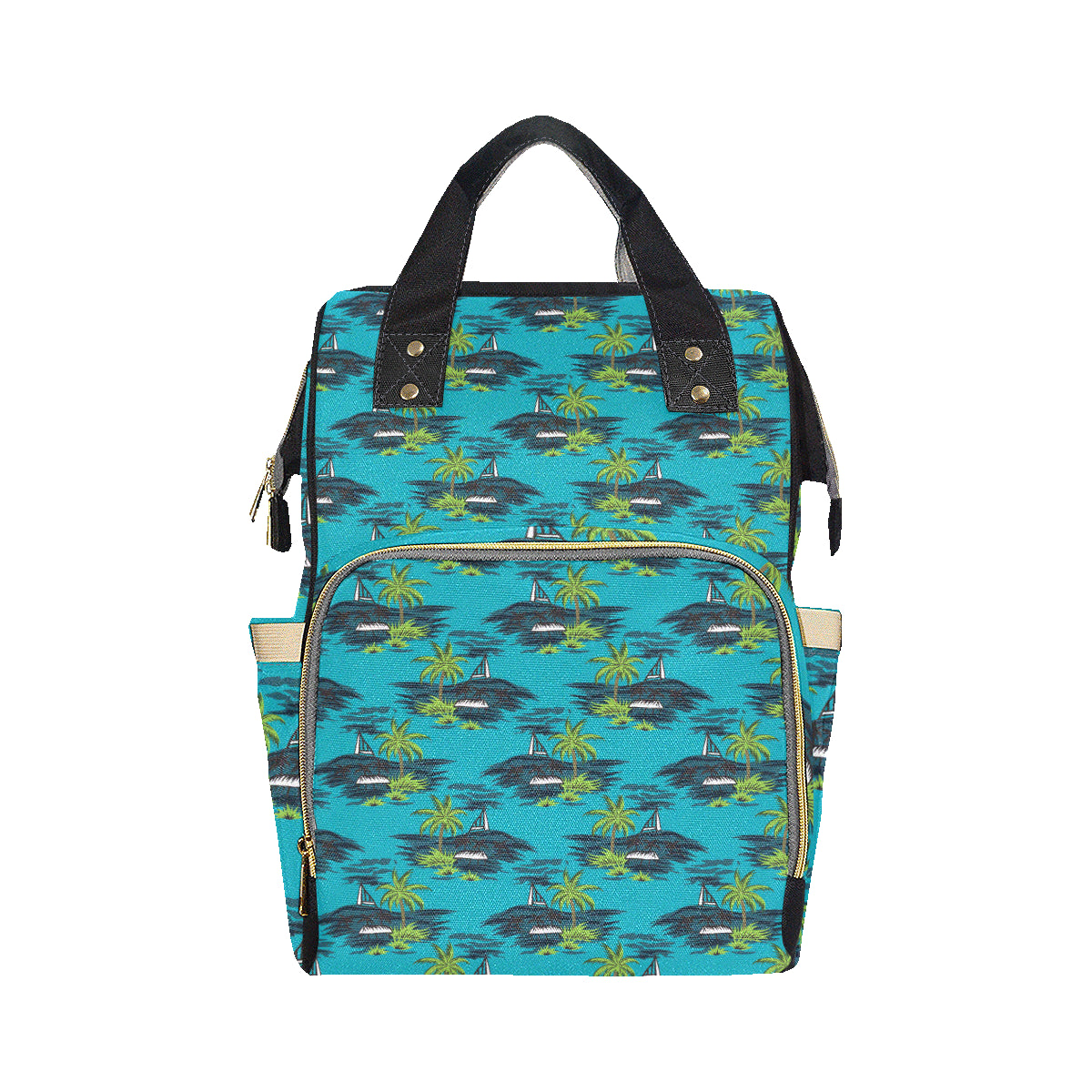 Pacific island Pattern Print Design A01 Diaper Bag Backpack