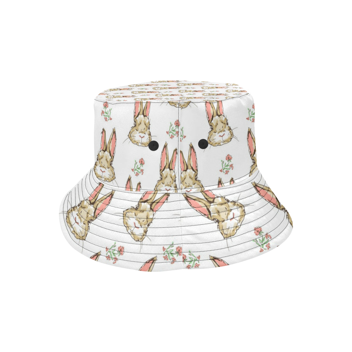 Rabbit Pattern Print Design RB09 Unisex Bucket Hat