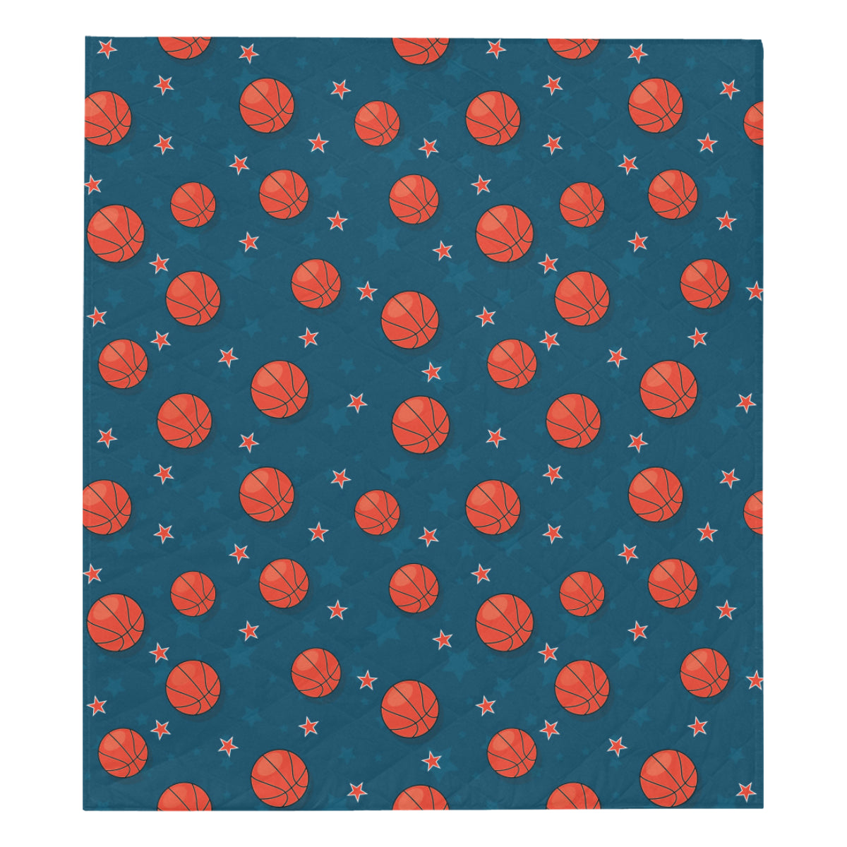 Basketball Pattern Print Design 02 Premium Quilt