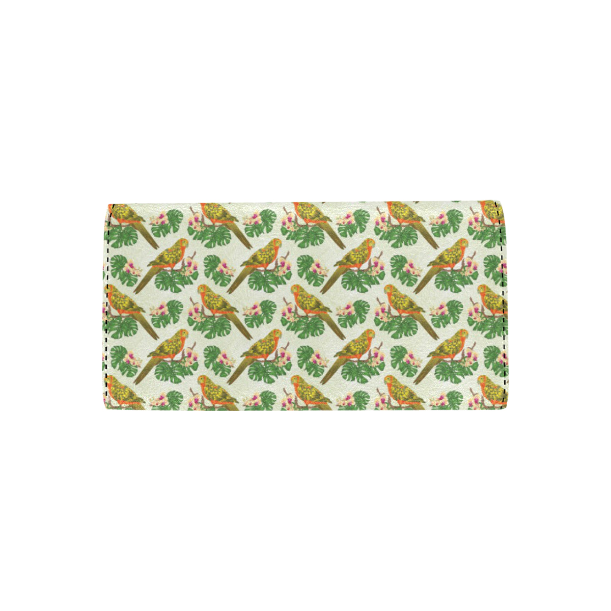 Conures Pattern Print Design 01 Women's Trifold Wallet