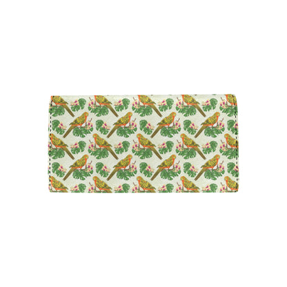 Conures Pattern Print Design 01 Women's Trifold Wallet