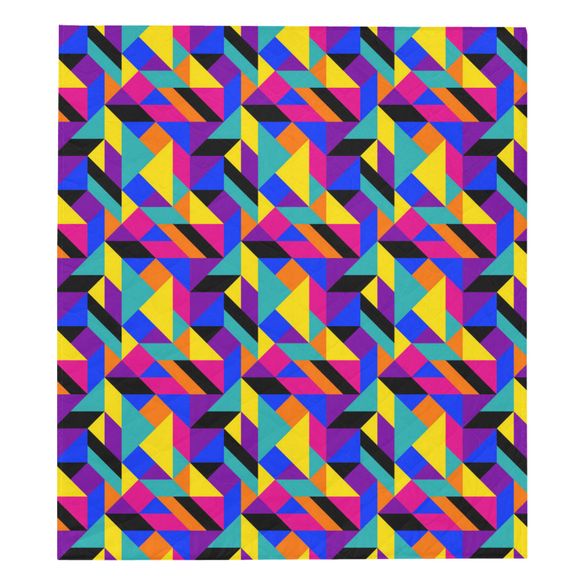 90s Colorful Pattern Print Design 1 Premium Quilt