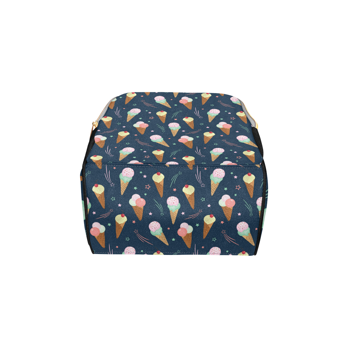 Ice Cream Pattern Print Design 04 Diaper Bag Backpack