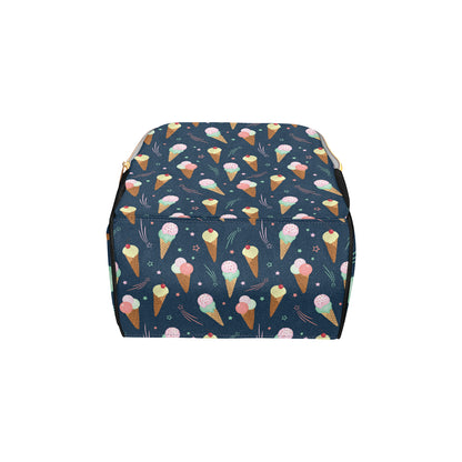 Ice Cream Pattern Print Design 04 Diaper Bag Backpack