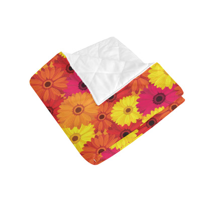 Gerberas Pattern Print Design GB05 Premium Quilt