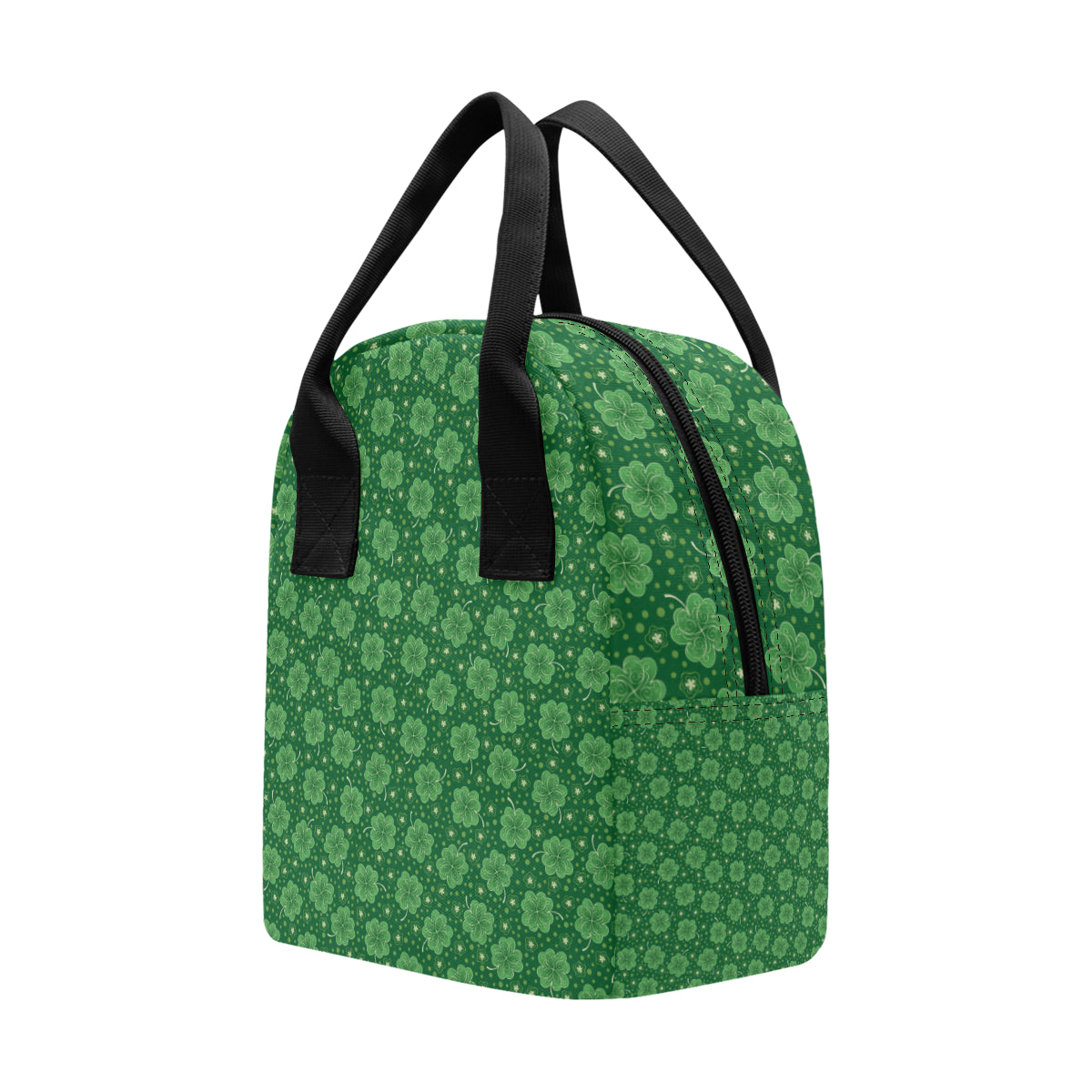 Shamrock Design Print Insulated Lunch Bag