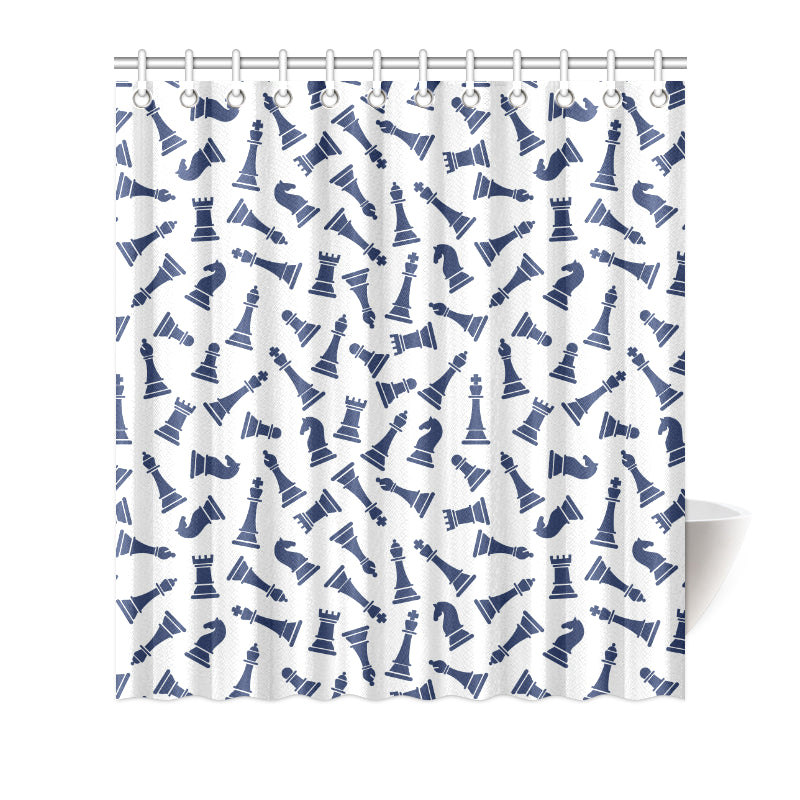 Chess Pattern Print Design 03 Shower Curtain