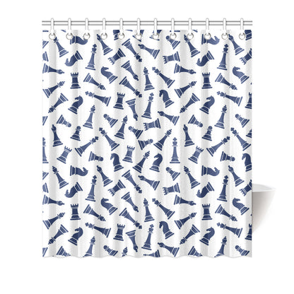 Chess Pattern Print Design 03 Shower Curtain