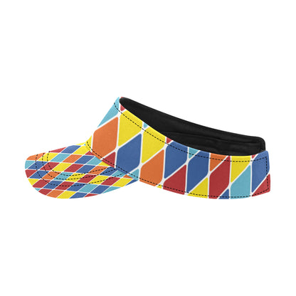 Harlequin Pattern Print Design 01 Unisex Sun Visor