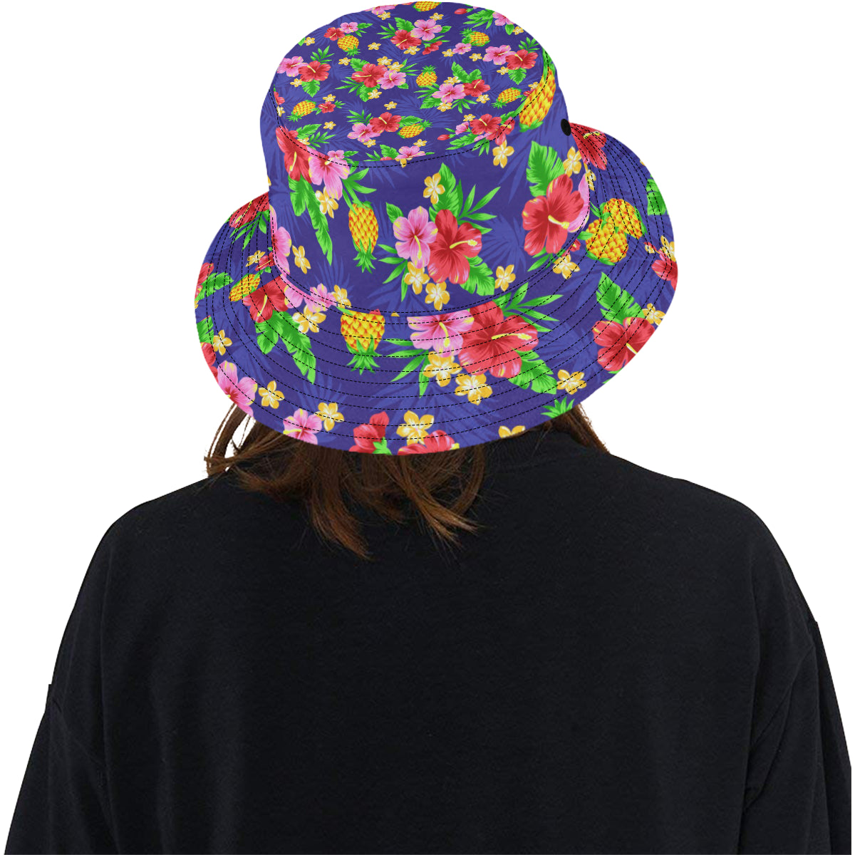 Hawaiian Themed Pattern Print Design H05 Unisex Bucket Hat