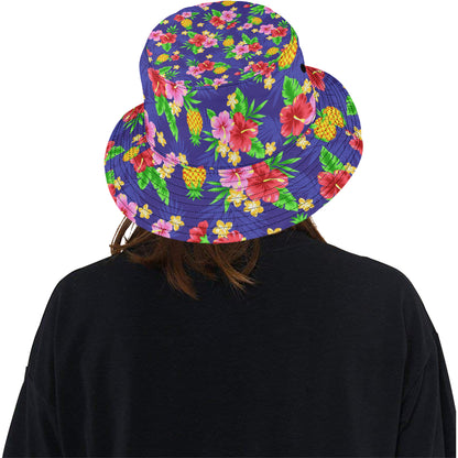 Hawaiian Themed Pattern Print Design H05 Unisex Bucket Hat