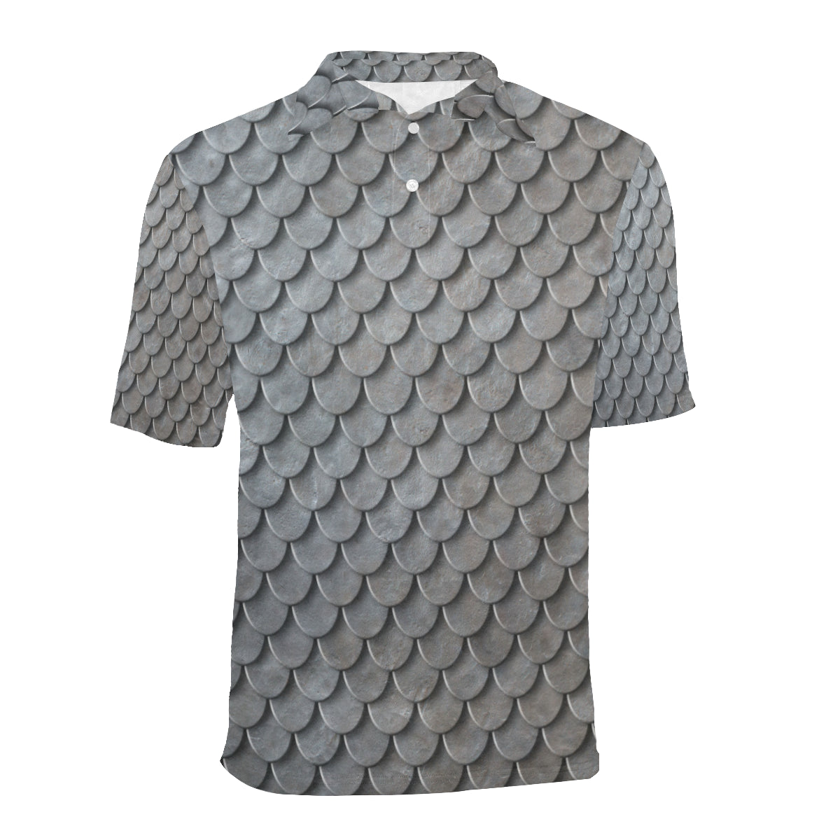Armor Scales Pattern Print Design 03 Men Polo Shirt