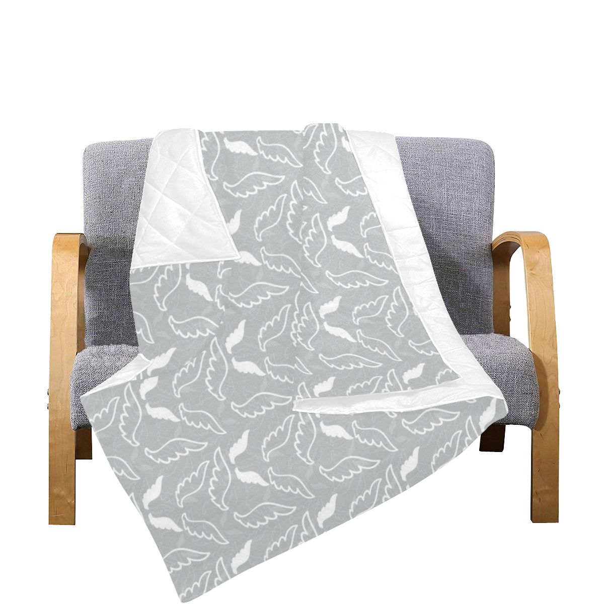 Angel Wings Pattern Print Design 01 Premium Quilt