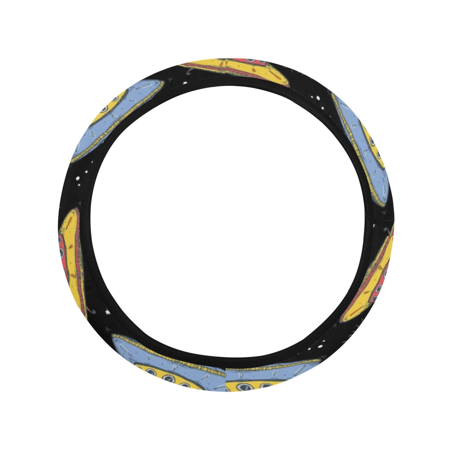 UFO Print Design LKS307 Steering Wheel Cover with Elastic Edge