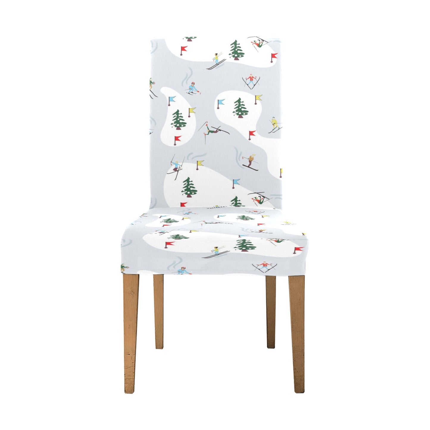 Ski Print Design LKS305 Dining Chair Slipcover