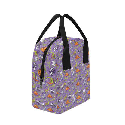 Zombie Dinosaur Print Design LKS302 Insulated Lunch Bag