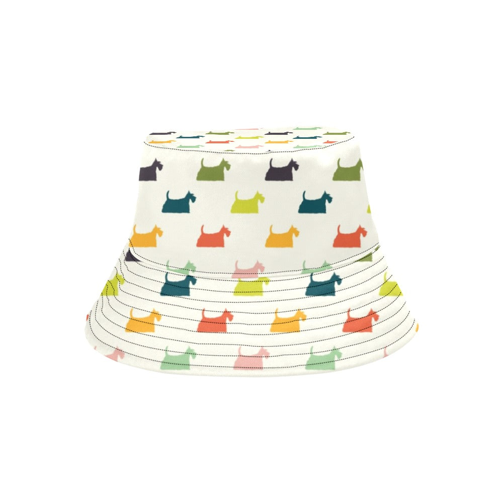 Scottish Terriers Print Design LKS305 Unisex Bucket Hat