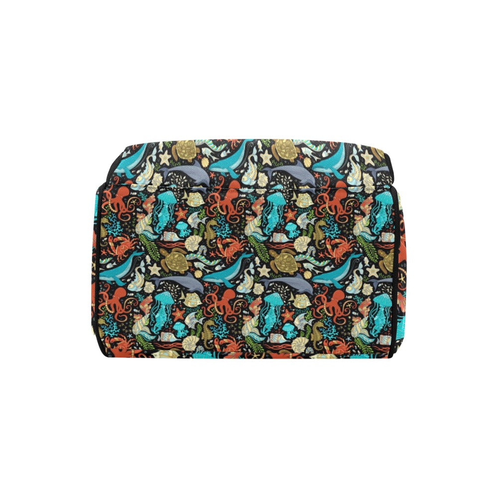 Underwater Animal Print Design LKS301 Diaper Bag Backpack