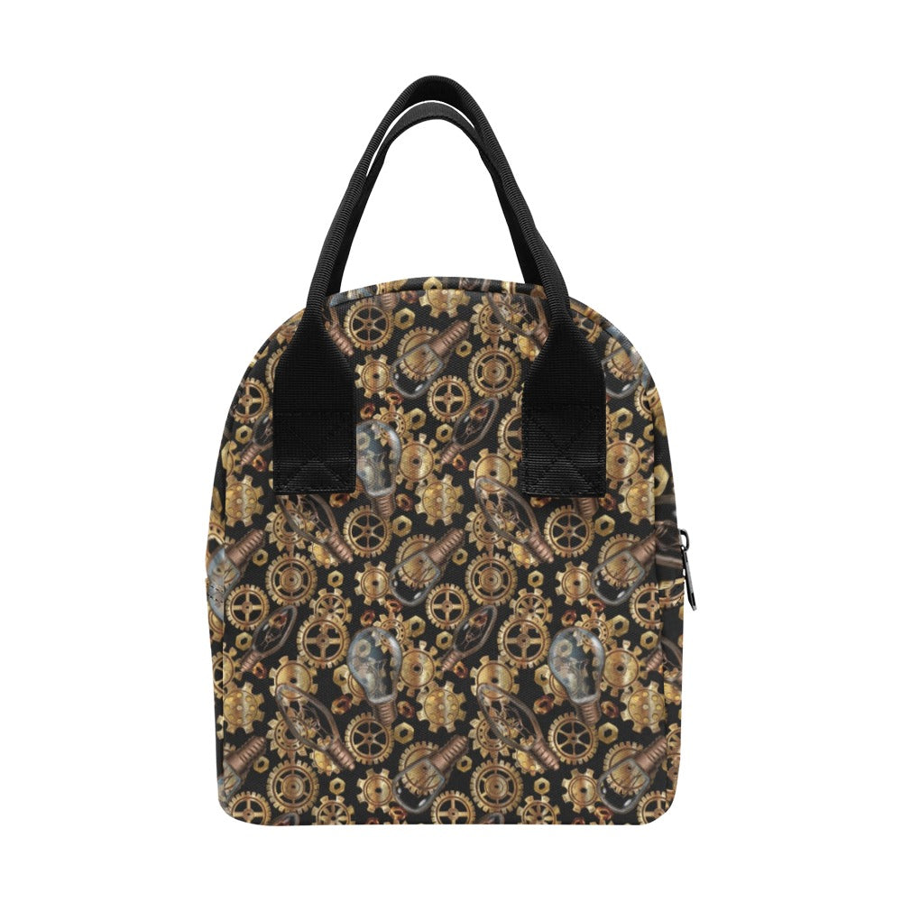 Steampunk Lightbulb Print Design LKS304 Insulated Lunch Bag