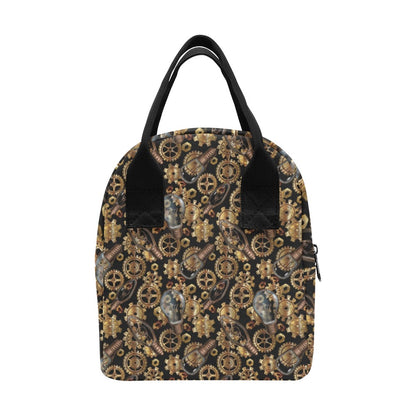 Steampunk Lightbulb Print Design LKS304 Insulated Lunch Bag