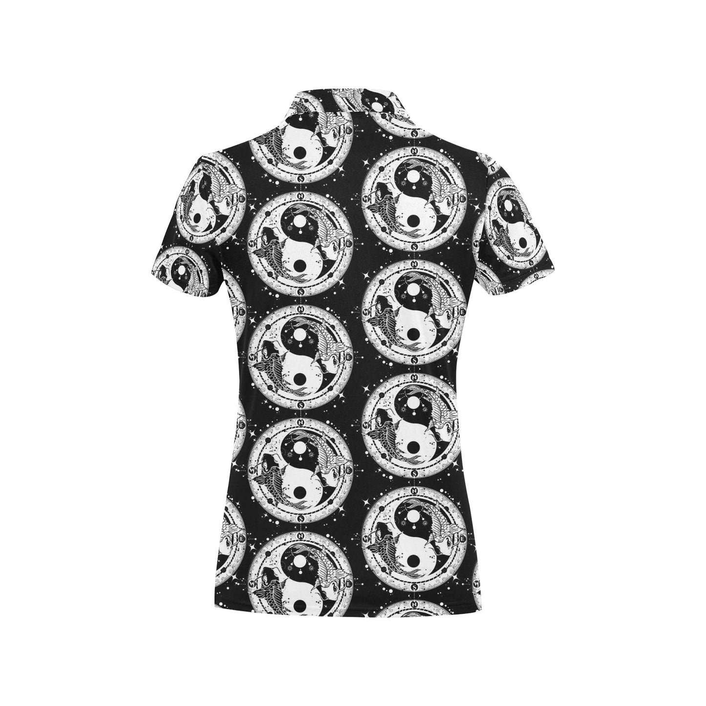 Yin Yang Koi Fish Women's Polo Shirt