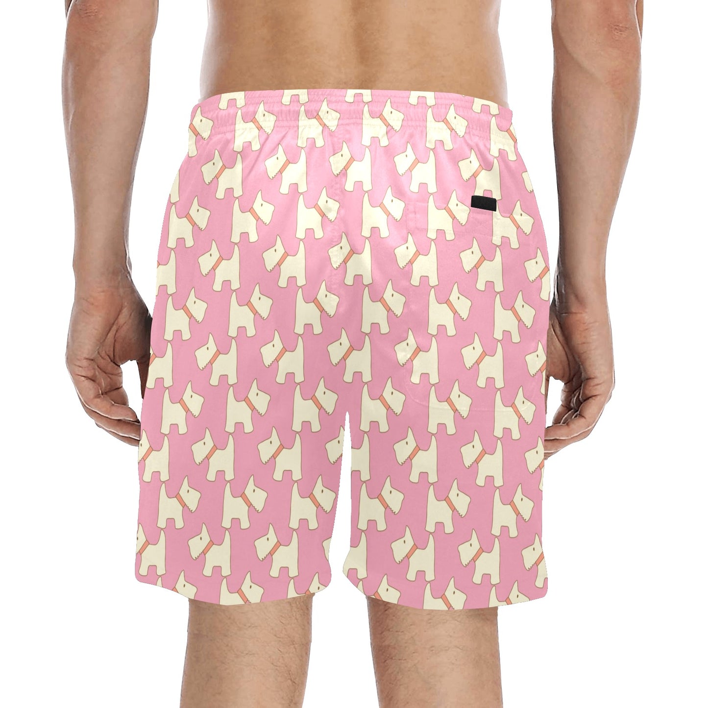 Scottish Terriers Print Design LKS306 Men's Swim Trunks Beach Shorts